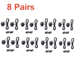 8/4/1 Pairs No-Tie Shoe Locks Rotating Buckles for Sports Shoes Unisex Quick Adjust Design Pre-Installed Shoe Accessories