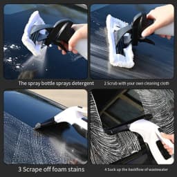 Multifunctional Electric Cordless Window Cleaner Machine White Cordless Rechargeable Automatic Portable Glass Cleaner Tools