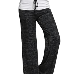 Plus Size 1XL-5XL Women's Casual Loose Drawstring Splicing Pants Fashion Wide Leg Stretch Yoga Pants