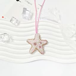New Coconut Tree Applique Patch Crystal Starfish Sequin Handmade Beaded Clothing Sew On Patches Hanging Rope Keyring Bag Pendant
