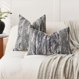 Jacquard Cushion Covers Chenille Striped Pillow Case Couch Home Textured Bed Pillowcases Accent Pillows Couch Home Decorative