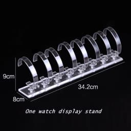 Customized Acrylic Watches Stand Watch Holder Case Bracelet Watch Organizer Jewellery Showing Shelf Rack Jewelry Packaging