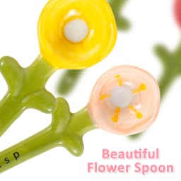 4Pcs Ceramic Measuring Spoon with Base Set 1/4 Tsp 1/2 Tsp 1 Tsp 1 Tbsp Ceramic Flower Pot Shape Kitchen Tool Baking Scale Spoon