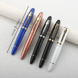 Jinhao 159 Luxury Yellow and Silver Clip Ballpoint Pen with Velvet Bag Free Shipping Rollerball Pens