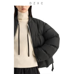 2026 Winter Short Puffer Jacket for Women, Petite Coat, White Duck Down, Thickened for Warmth
