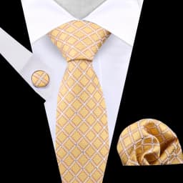 Business Tie For Men Set Necktie Cufflink Classic Handkerchief Suit For Wedding High Quality Stripe Tie Set Formal Gravata Gift