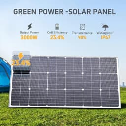 6000W/3000W High-Power Solar Panel Kit, Suitable for Outdoor Activities and Homes Camping and RV Off Grid Living