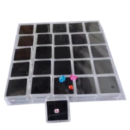 50Pcs Loose Diamond Storage Box Clear Gemstone Organizer Case Charm Holder Bead Container Piercing Jewelry Gem Stone Display Box