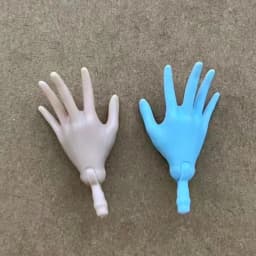 Monster Doll Replacements hands Slim Doll Colorful Hands Clear White Brown Green Purple Blue White Color Doll Parts