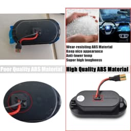 2PCS Scroll Blinker Lamp Dynamic Flashing LED Turn Signal Side Marker Light For Ford C-Max Fiesta MK6 Focus MK2 Fusion Galaxy