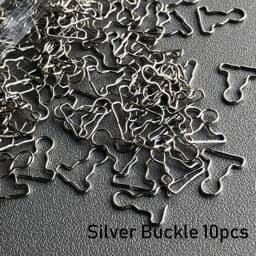 10Pcs/10Sets Mini Doll Belt Buttons Gourd Style Dolls Buckles Metal Buckle Mini Ultra-small Buckle Trousers Bags Accessories