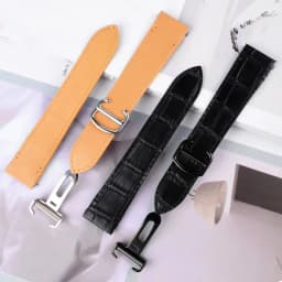 19mm 21mm Quick Release Leather Strap for Cartier Santos Classic Style WSSA0009 WSSA0010 WSSA0018 New SANTOS Watch Band Chain