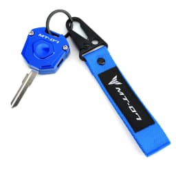 CNC Key Cover Case Shell Protection & Embroidery Keyring Keychain Key Chain Motorcycle Accessories For Yamaha MT07 MT-07 MT 07