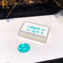 Transparent Large Jewelry Gemstone Display Case With Gem Jar Tray Insert Loose Diamond Storage Box Earring Pendant Packaging Box