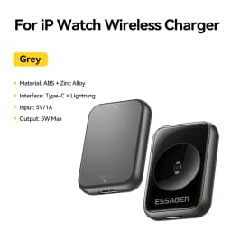 Essager Magnetic Wireless Watch Charger For iWatch S2-S11 Series SE Series Ultra Series 5W Portable Type-C/Lighting WatchCharger