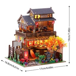 Mini Wooden Doll House DIY Small House Kit 3D Puzzle Making Room Dollhouses Toys Home Bedroom Decorations With Furniture Gifts