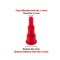1/3Pcs Red Reusable Inflatable Head For Cigarette Lighter Fill Butane Gas Adapter