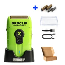 Professional Floating High Speed Foil Shaver Hair Beard Trimming Set Electric Trimmer for Man with Base BRDCLIP