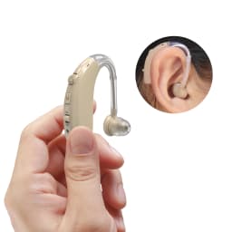 Rechargeable Bluetooth Hearing Aid for Seniors Adults Digital 16 Channel BTE Hearing Aids with Noise Cancelling
