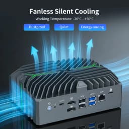 Topton 12th Gen Fanless Firewall PC 2x10G SFP 4x2.5G NICs Intel I7 1255U I5 1235U Industrial Mini PC Computer PfSense NAS Server