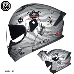 ORZ's latest high-quality motorcycle modular flip helmet ABS material dual lens full helmet DOT batch