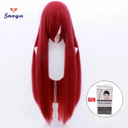 Snoya 100cm Synthetic Fluffy Corn Perm Cosplay Wig Pink Red Blue Purple Anime Party Long Wig for Women