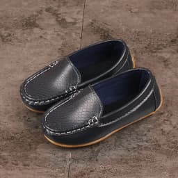 Kids'Casual Shoes Solid Color PU Leather Fashion Spring Flat Shoes For Children Anti-slip Black White Shoes Size 21-36