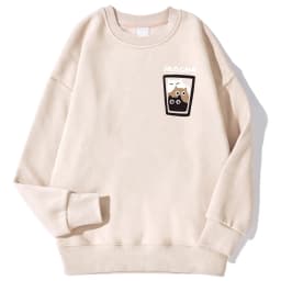 Three Cats In A Coffee Cup Men Hoodies Harajuku Crewneck Hoodie Fashion Oversize Hoody Autumn Comfortable Tracksuit
