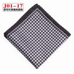 Men Pocket Square Print Real Satin Small Square Scarf Gentleman Business Suit Shirt Chest Scarf Handkerchief 24*24cm