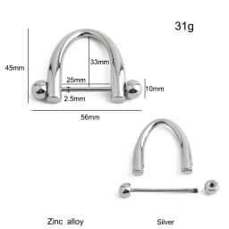 10/30/60PCS Detachable D-Buckle Metal Opening D Ring For Shoulder Bag Belt Strap Swimwear Decor Hat Horseshoe Hook Accessories