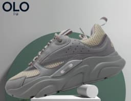 Black Iridescent Reflective Mesh Dad Shoes Thick Sole Shock Absorb Night Glow Casual Sneakers Unisex