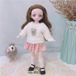1/6 Kawaii Doll 30cm Cute Blyth Doll Joint Body Fashion BJD Dolls Toys with Dress Shoes Wig Make Up Gifts for Girl pullip