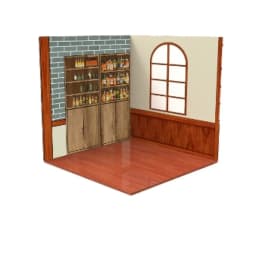 1/12 Japanese Scene PVC Background Doll House Suitable for obj 11 Chinese Style Dollhouse Room Hand Soldier Scene Accessories