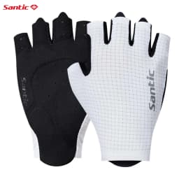 Santic 2025 New Pro Half Finger Cycling Gloves Shockproof Road Bike Mittens Outdoor Breathable Bicycle Sport Fitness Gloves