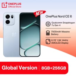 World Premiere OnePlus Nord CE 6 Global Version Smartphone 6.78'' 1.5K AMOLED 144Hz Display Snapdragon 7s Gen 4 7500mAh Battery