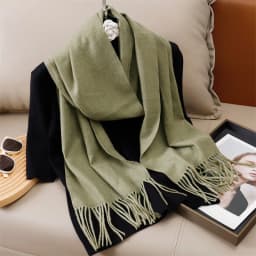 51Color Solid Women Winter Scarf Warm Thicken Cashmere Shawl Outdoor Tassels Pashmina Lady Wrap Windproof Scarves Fashion Luxury