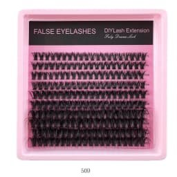 50D-160D 8D Luxury Fluffy DIY Cluster Lashes - 8-16mm Mixed Length Eyelash Extension 0.07mm Russian D Curl Thick And Reusable