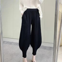 2026 Miyake Leisure Hundred Pleated Harem Pants Summer New Wide-legged Bunched Leg Pants Thin Section Sports and Leisure Women's