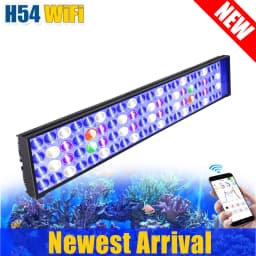 NEW PopBloom WiFi Led Aquarium Light, Full Spectrum Marine Aquarium Lamp For 60-240cm Reef Corals Seawater Led Fish Tank Lights