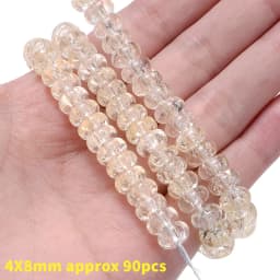 Natural Stone Square Beads Crack Crystals Gem Loose Spacer Cube Beads for Jewelry Making DIY Bracelet Necklace Accessories 6mm