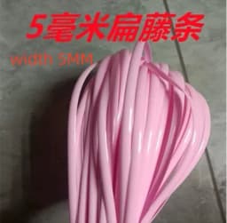 10 Meters PE Wood Color PE Flat Gradient Synthetic Rattan Material Weaving Plastic Cane For Outdoor Chair Table Basket