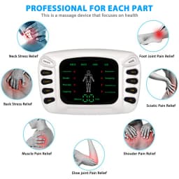 Electric Massager with 8 Massage Modes TENS Low Frequency Pulse EMS Muscle Stimulator for Relaxation