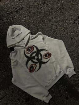 2026 Fall Winter New Trendsetters Must Have Dark Quirky Printed Hooded Sweatshirt Unisex Street Style Casual Hoodie Top