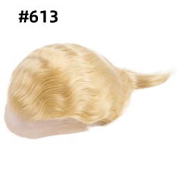 Male Hair Prosthesis Mono Lace PU Base Toupee Men Wig Human Hair Durable Replacement For Men System Unit Mens Wigs Hair Piece
