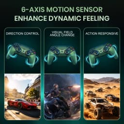 RGB Light Controller For PlayStation 5/PS5 Pro/Slim/PC Wireless Gamepad Marco/Turbo NO Drift Hall Effect Gaming Control Joystick