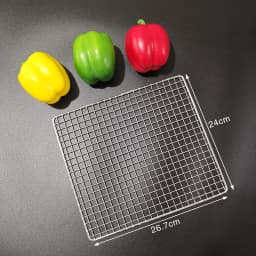 Stainless Steel 304 Food Grade 15-70CM Rectangle BBQ Barbecue Grill Wire Grid Mesh Net