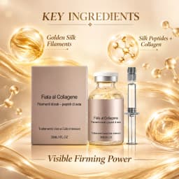 Collagen Silk Peptide Firming Ampoule Face Neck Serum Hydrating Essence For Dry Skin Smooth Fine Lines Restore Elasticity Dewy