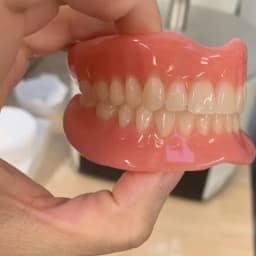 Complete Full Mouth Denture Set With Storage Case Toothbrush Removal Hook-soft Silicone Reline False Teeth For Comfortable Fit