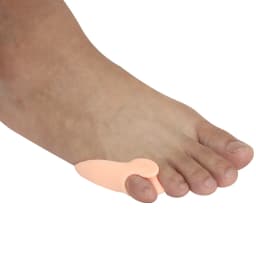 Pexmen 2/4Pcs Gel Pinky Bunion Corrector Little Toe Separator Bunionette Pads Toe for Pain Relief of Corn Callus and Blisters