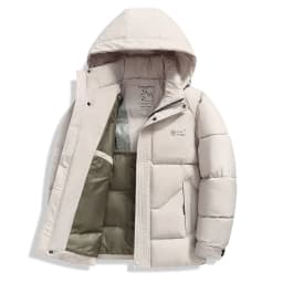 New Windproof Thickening Men Tops Outdoors Loose Versatile Comfort Keep Warm Coats Winter Fashion Casual Solid Hooded Parka Men